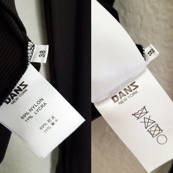 Danz New York FIR Hook & Eye Long Sleeve Top with Front Tie Slit Long Sleeves 38 - Picture 15 of 16